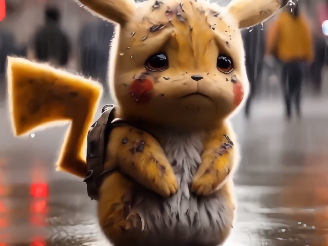 皮卡丘好可怜啊又脏又饿#皮卡丘 #二次元 #儿童动画