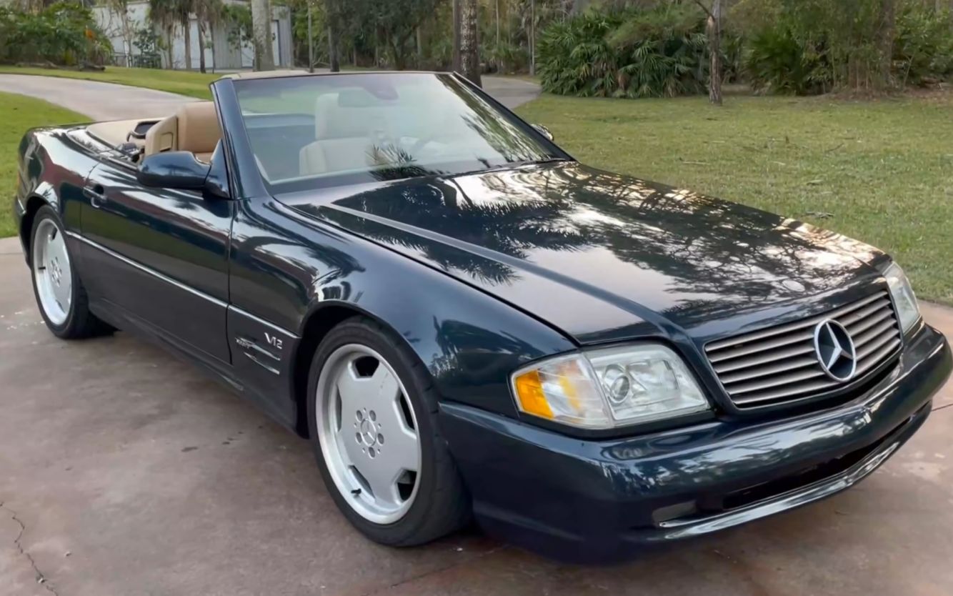 奔驰r129sl级sl6002000款美国二手车测评机翻字幕敬请谅解