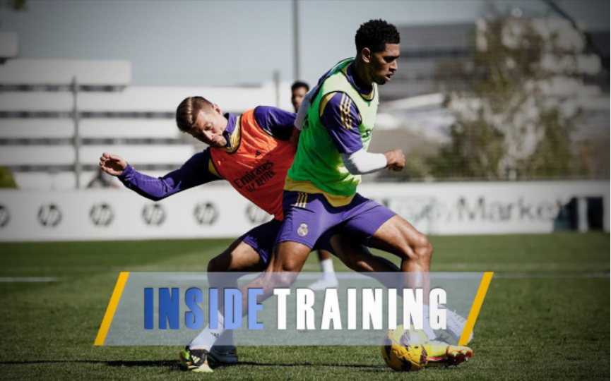 [训练0410/11]回归西甲赛场 皇马训练备战马略卡 inside training&