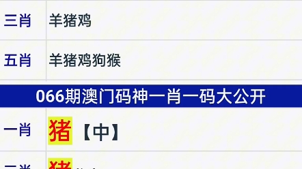 澳门六合彩生肖特码第067期开奖号码分析预测