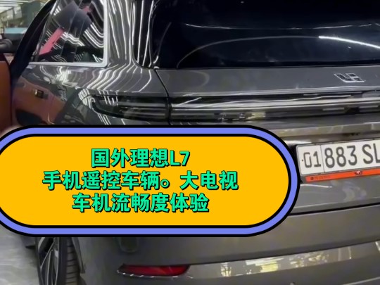 国外理想L7手机遥控车辆.大电视车机流畅度体验.老外能不迷糊么,哔哩哔哩bilibili