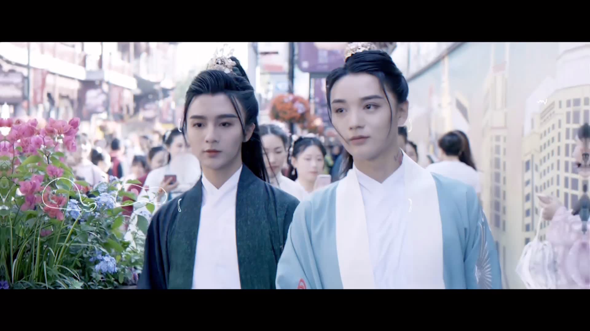 【汉服】1122汉服节句芒鹤川来啦!在上海豫园网红墙行走.