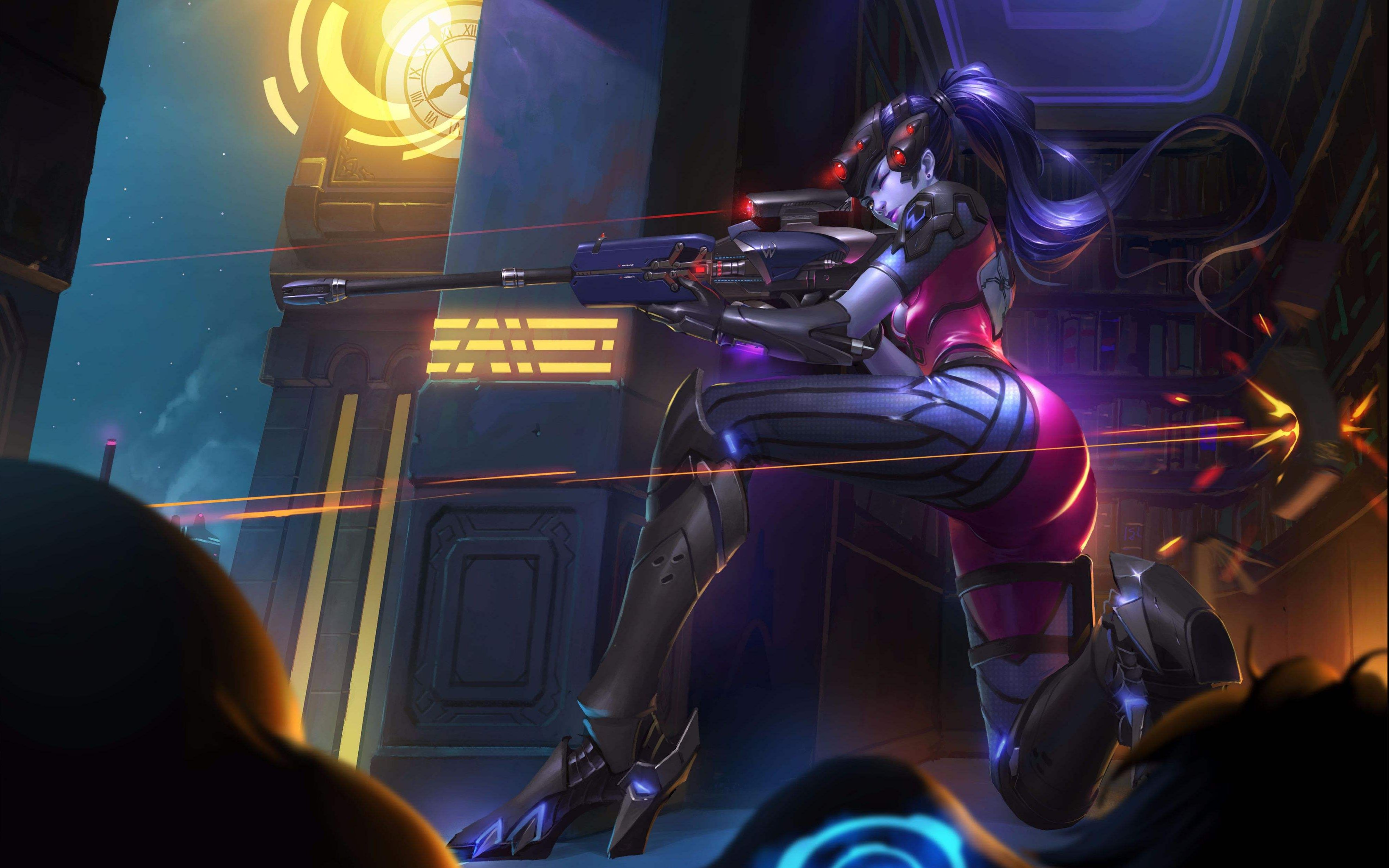 《守望先锋》 黑百合1080 极致短片,如此性感的身段,已成功被勾引.