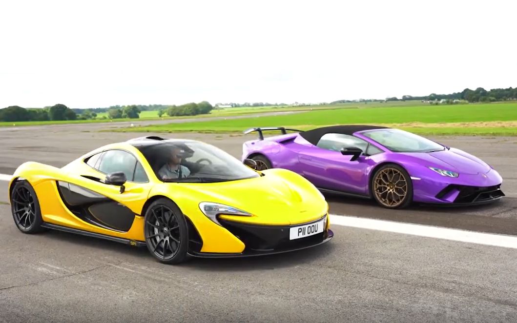 直线加速对决兰博基尼huracanperformantevs迈凯伦p1lovecars