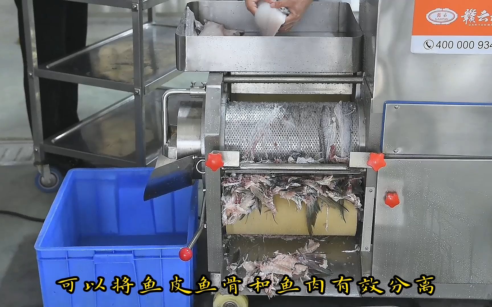 小型鱼肉采肉机分离鱼肉中鱼刺鱼骨的机器