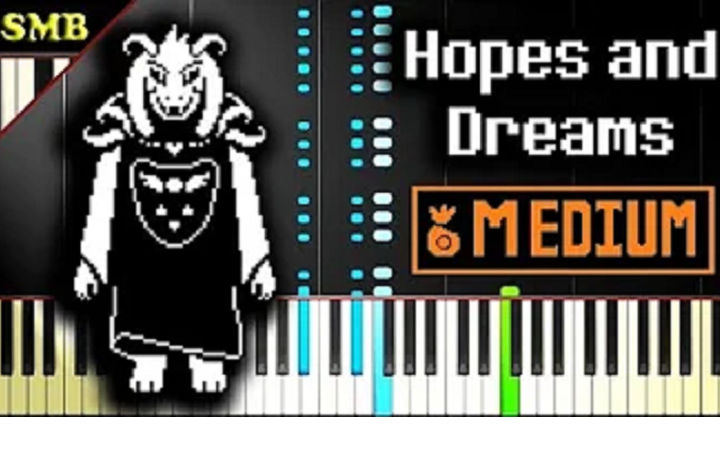 [图]UNDERTALE HOPES AND DREAMS Piano Tutorial_ Sheet Music Boss