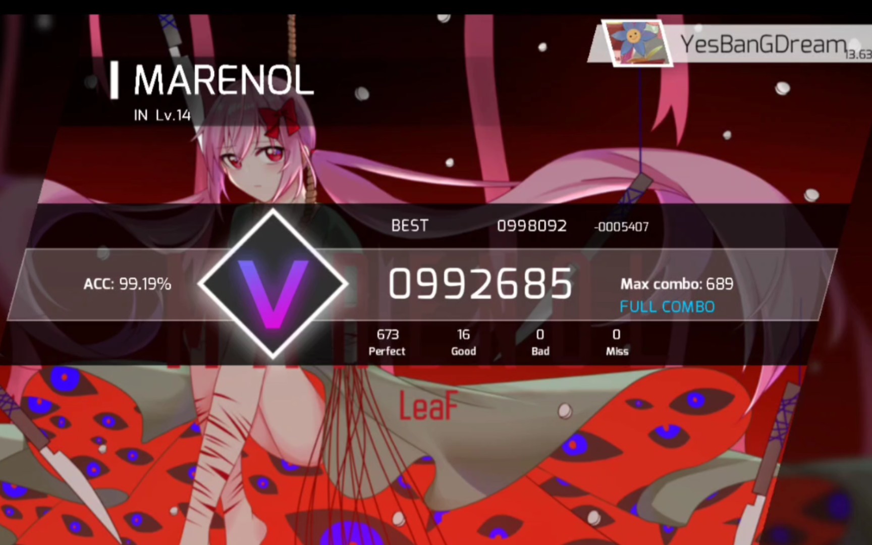 【phigros】marenol in lv.14 full combo