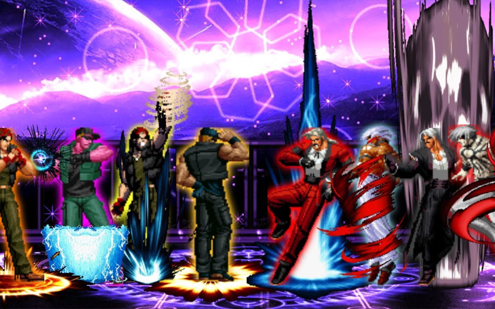 拳皇mugen 克拉克&拉尔夫接私活vs社长和大蛇