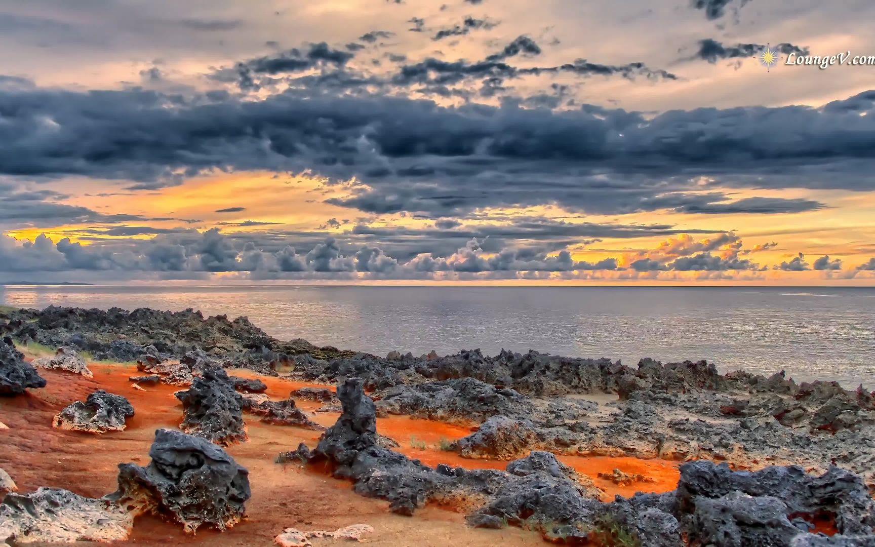 [4k]海,天,晚霞【图图爸爸素材库】无水印视频素材持续更新