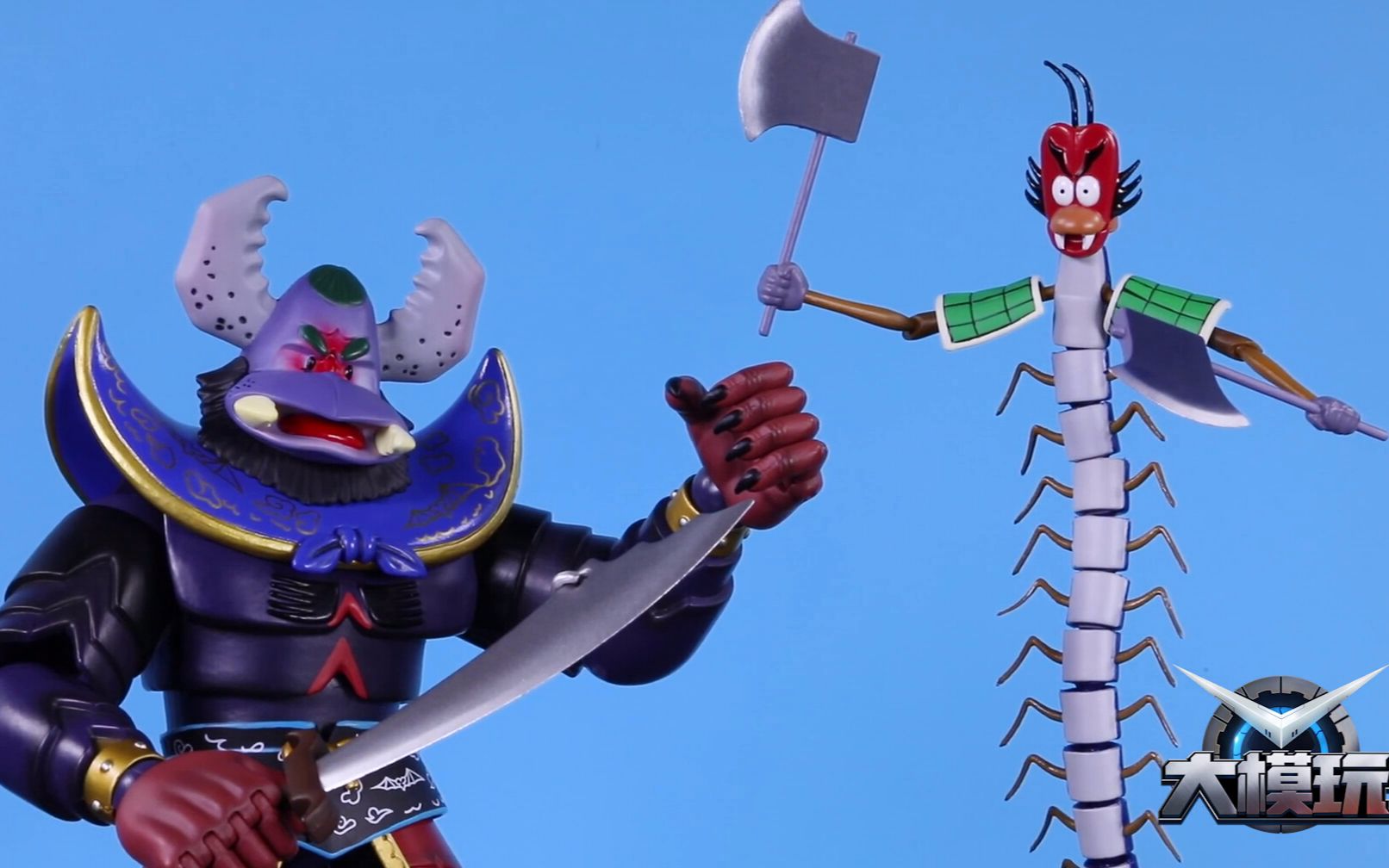 【模型手办】葫芦娃中的大反派,玩明堂蝎子精与蜈蚣精!_哔哩哔哩_bili