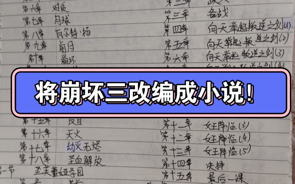 [图]关于一个热爱崩三的人用他半年的自修课所写的（不喜勿喷）