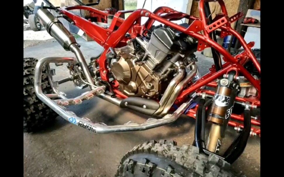 雅马哈猛禽700改装本田crf1000发动机
