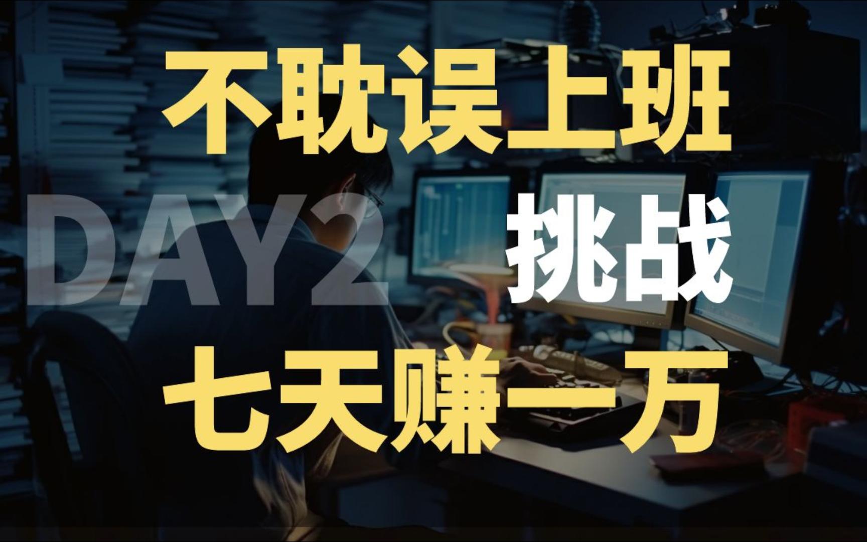 店长/大学生/企业COO;如何通过副业思维在七天赚到1万元?【DAY2】哔哩哔哩bilibili