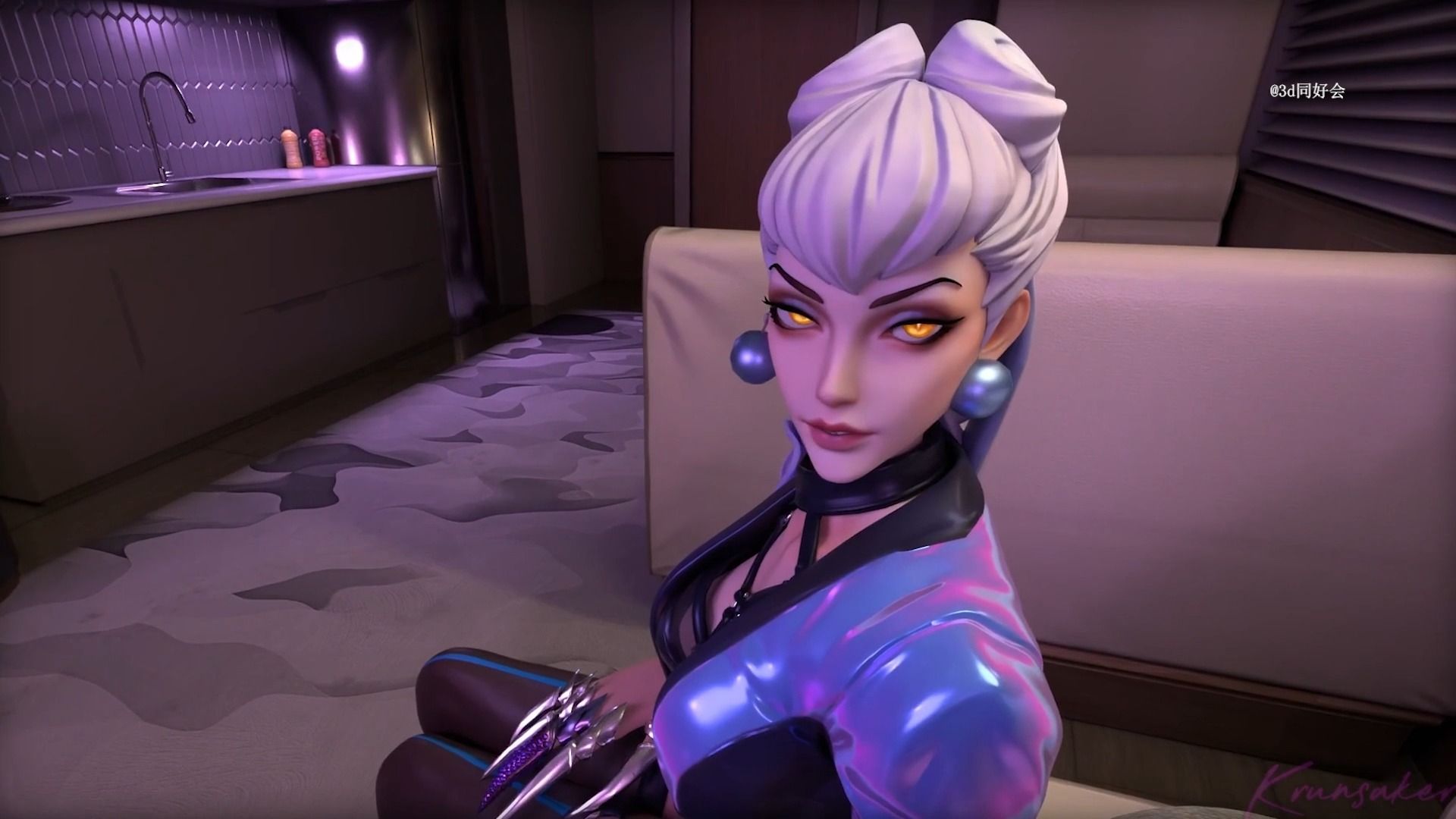 英雄联盟3d同人视频:伊芙琳的宠粉时刻