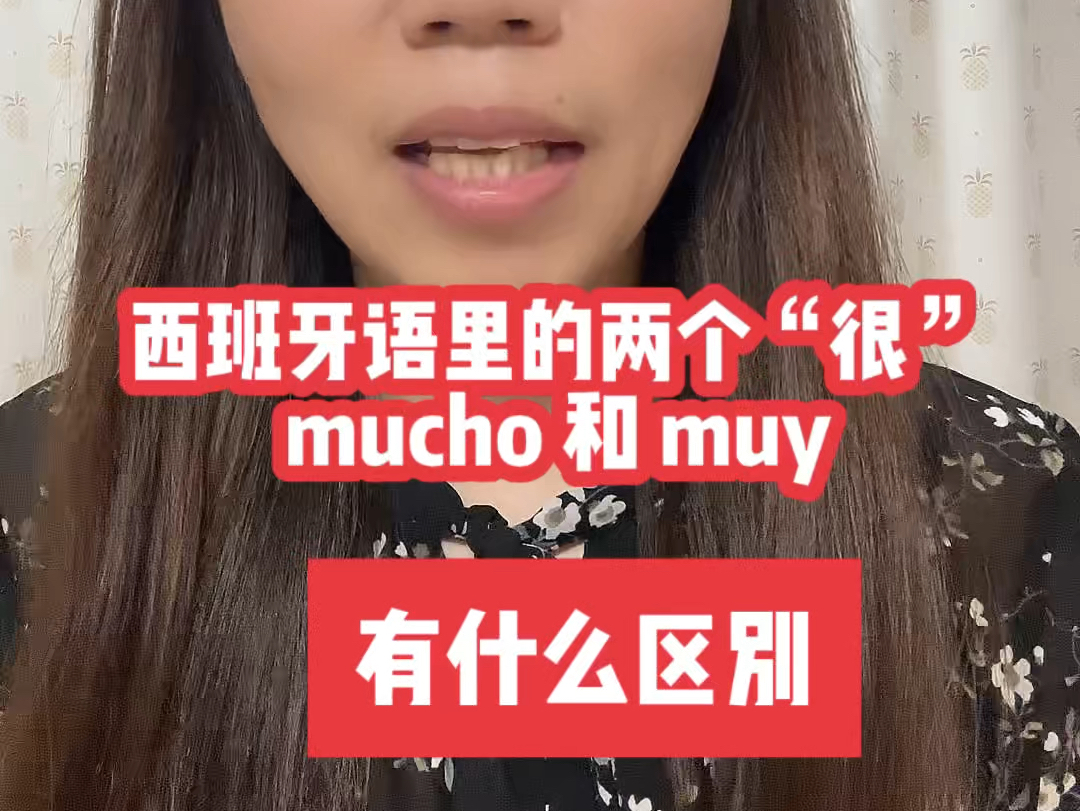 西班牙语里的muy和mucho有什么区别哔哩哔哩bilibili