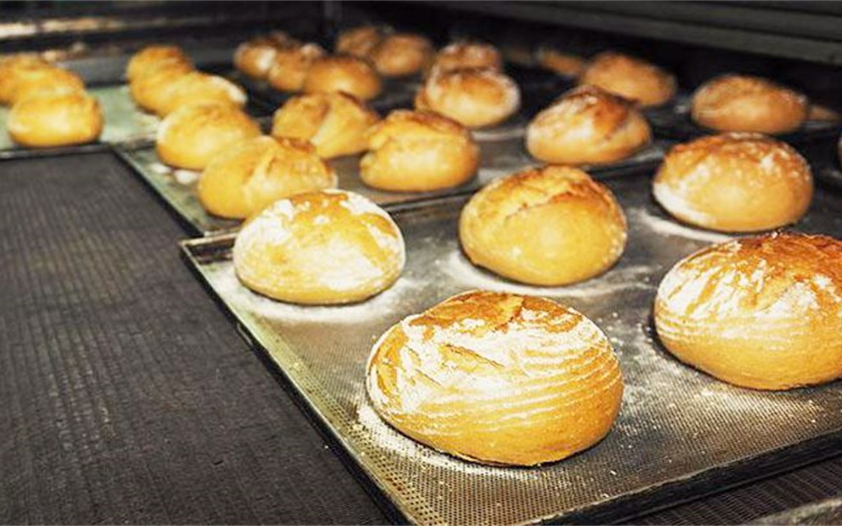 国外面包自动化制作过程,1小时可以生产5000个