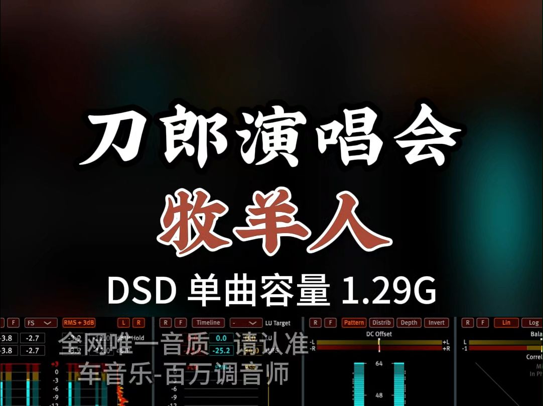 刀郎首次线上演唱会,观众超5000万,《牧羊人》DSD完整版1.29G,百万调音师专业录音棚制作,顶级hifi无损音质哔哩哔哩bilibili