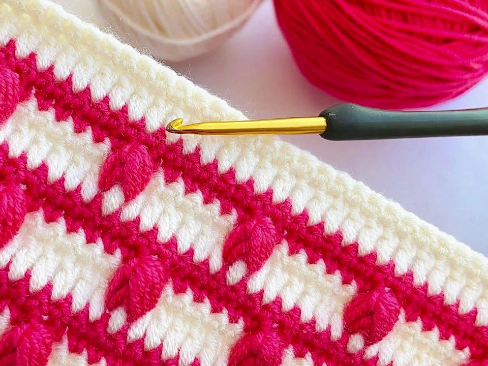 【钩针编织】-好看的毛毯钩针花样,包包毛衣图案钩织,简单教程