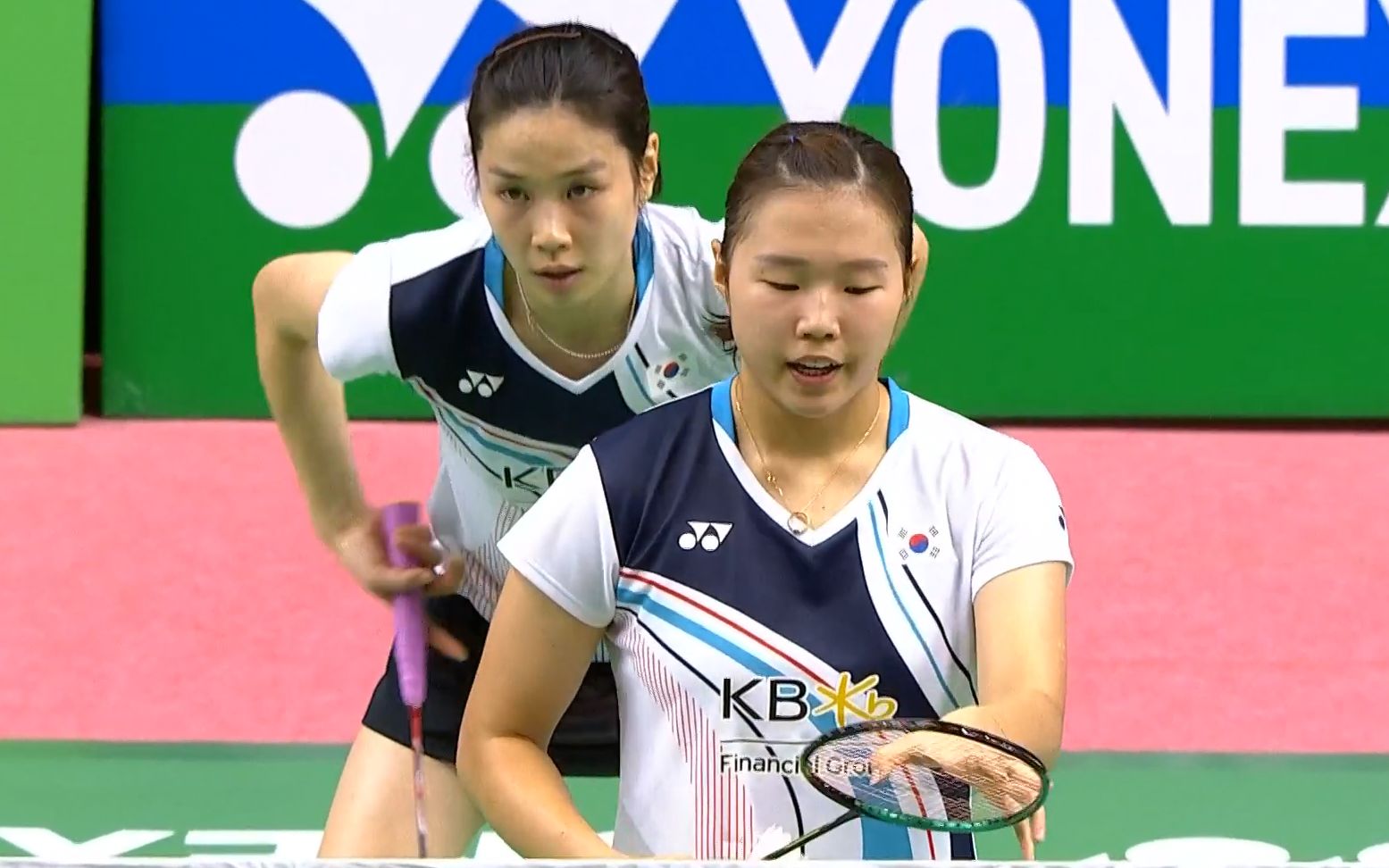 2019 莫迪羽毛球国际赛 4强赛 女双 白荷娜/郑景银 vs 吴咏瑢/杨雅婷