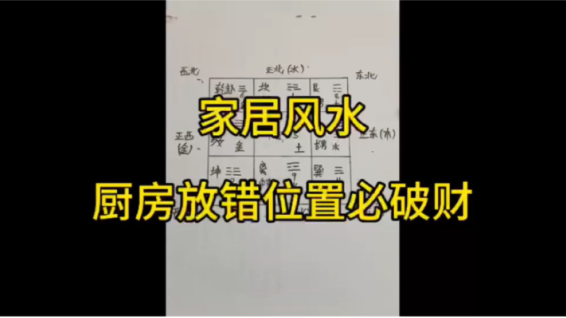 家居环境风水知识,厨房放错了位置必定破财哔哩哔哩bilibili