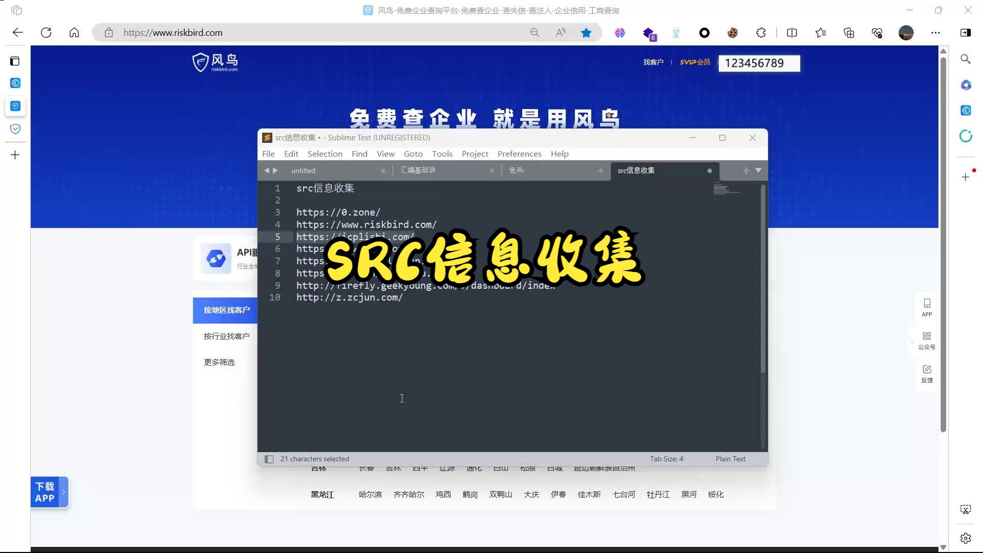 src信息搜集番外哔哩哔哩bilibili