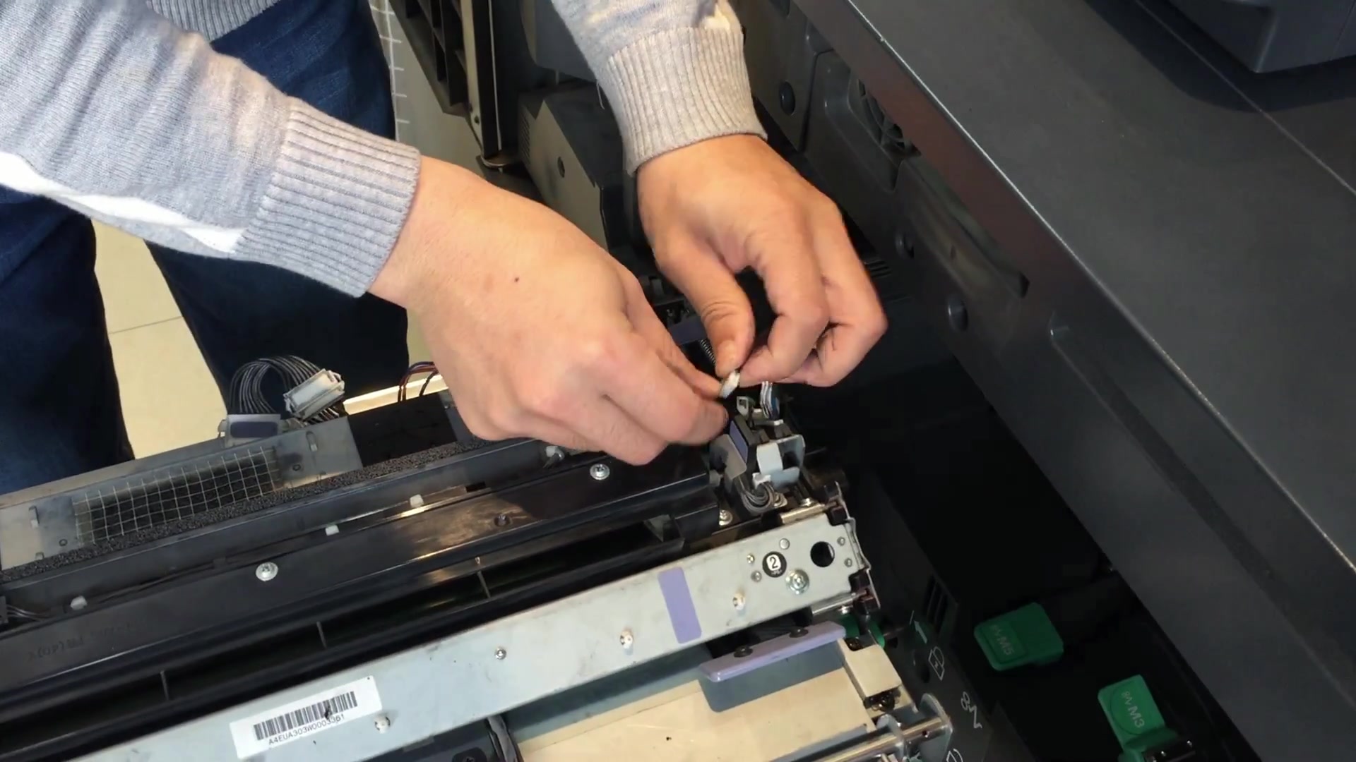 柯美1052/951内部清洁及2801代码处理