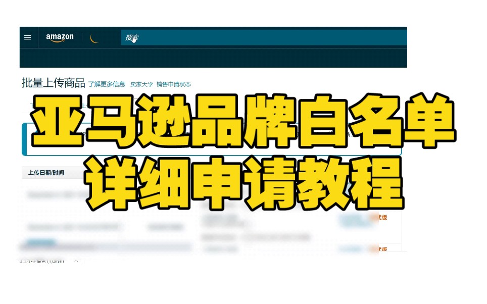【MoonSees】亚马逊品牌白名单申请教程哔哩哔哩bilibili
