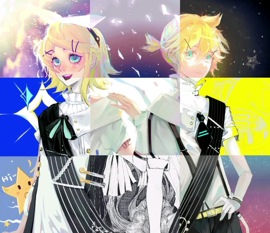 【十人合绘】画个镜音双子吧