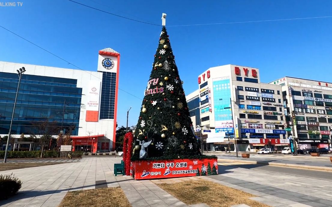 【超清韩国】漫步京畿道安山市 古栈洞 周边街景 2020.11
