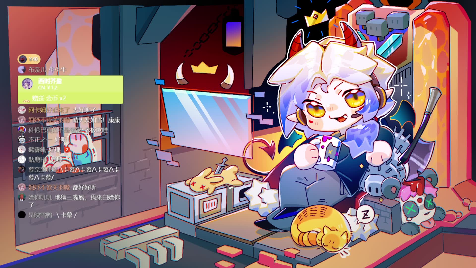 2.8卡慕sama直播录屏——听老板们撒娇(?_哔哩哔哩bilibili
