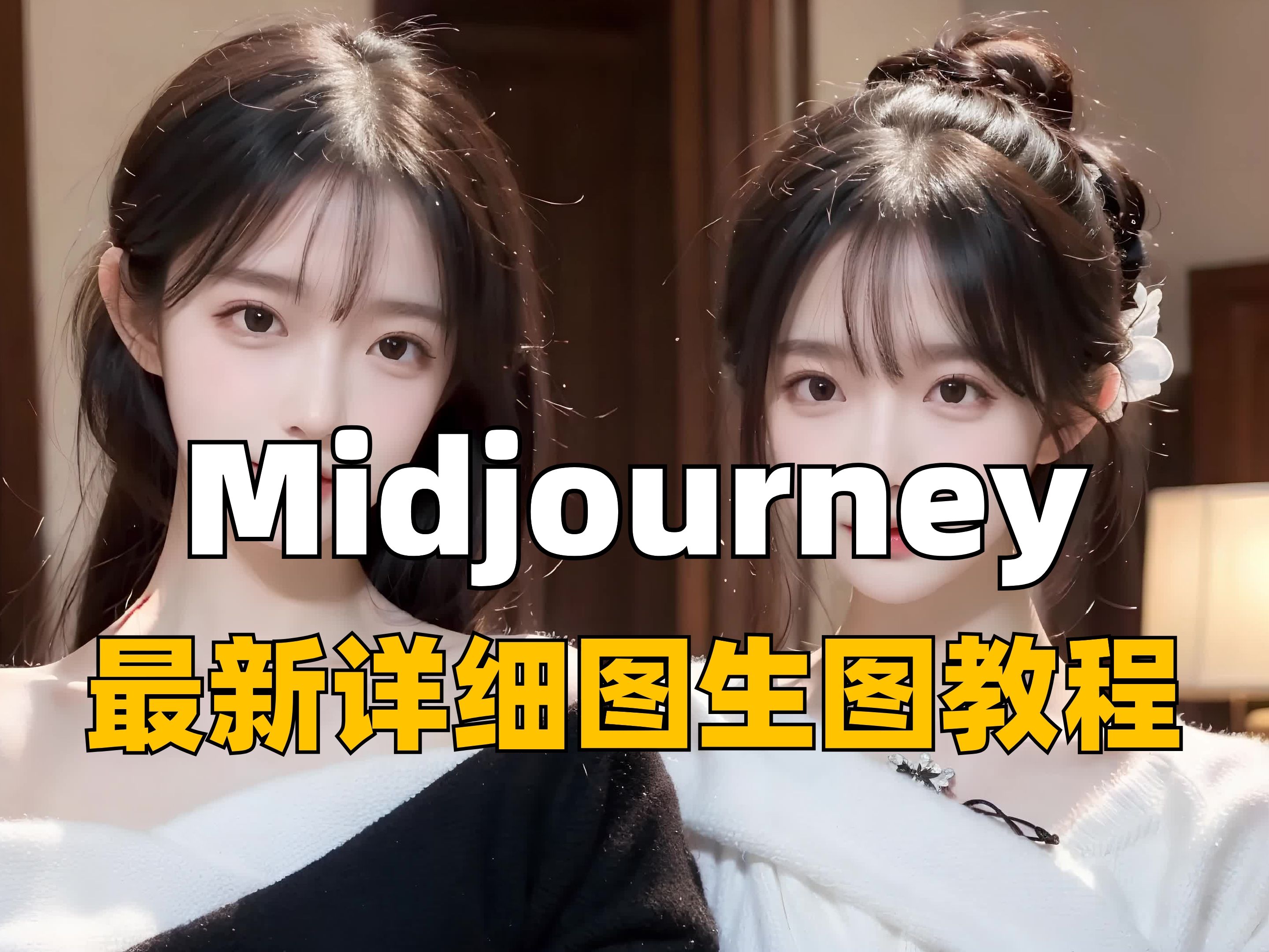 【Midjourney】Midjourney最新版本图生图教程分享,Midjourney垫图教程,通过参数统一风格(附5000+关键词分享)哔哩哔哩bilibili