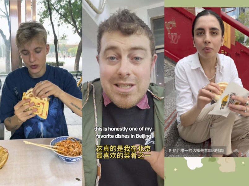 【tiktok】原来中国的肉夹馍被老外称之为中国汉堡,一下征服老外的味蕾哔哩哔哩bilibili