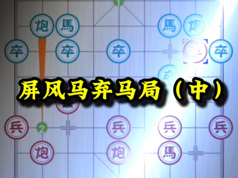 省冠军教你三点轻松理清中炮对屏风马弃马局!