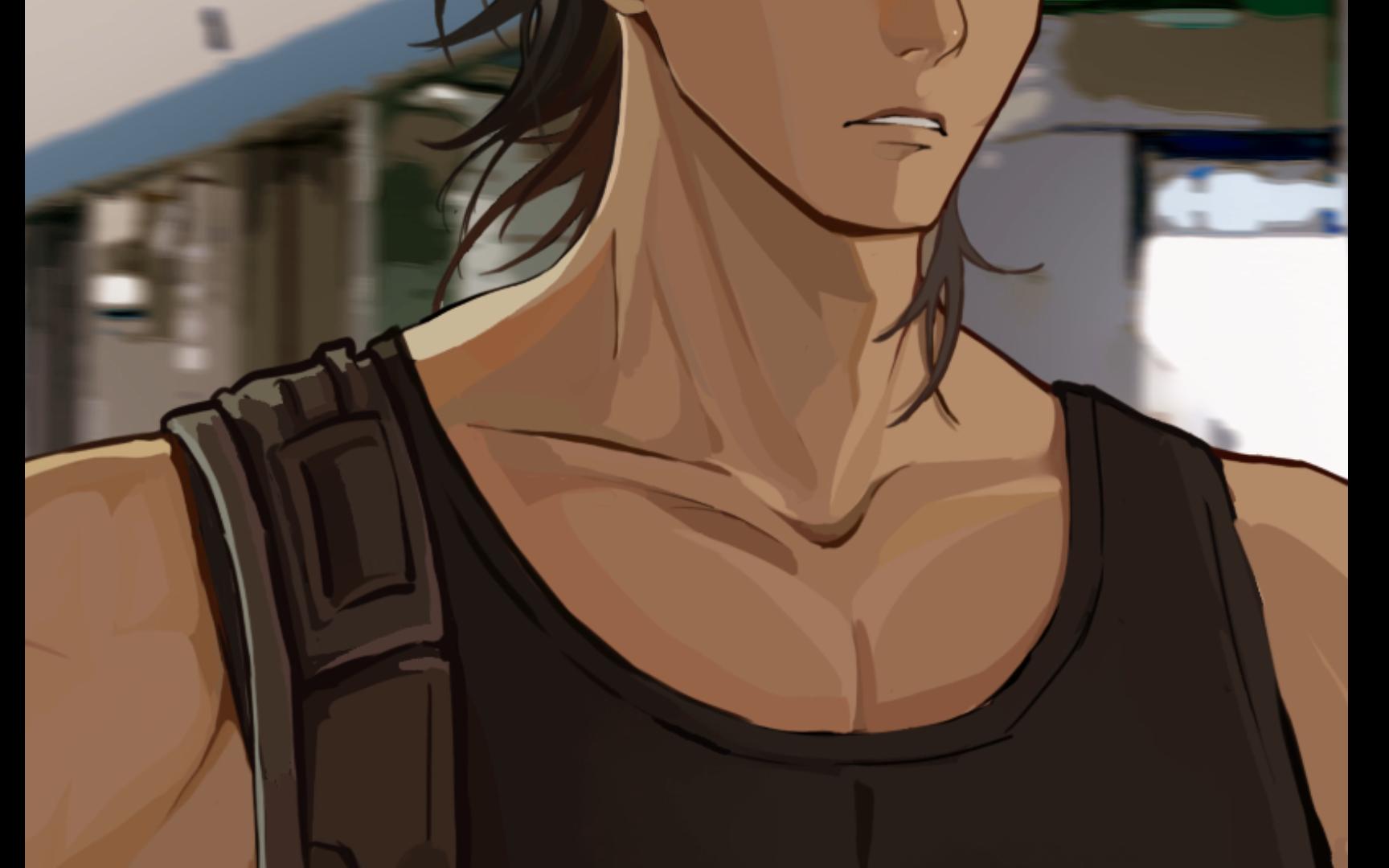 迎面走来一个型男