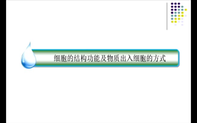 【玉田一中】高中生物一轮复习细胞的结构功能及物质出入细胞的方式哔哩哔哩bilibili