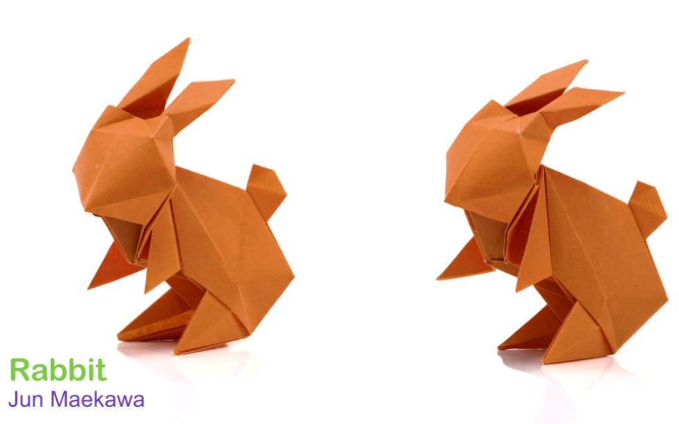 【折纸 搬运】折纸兔子 origami rabbit (jun maekawa)