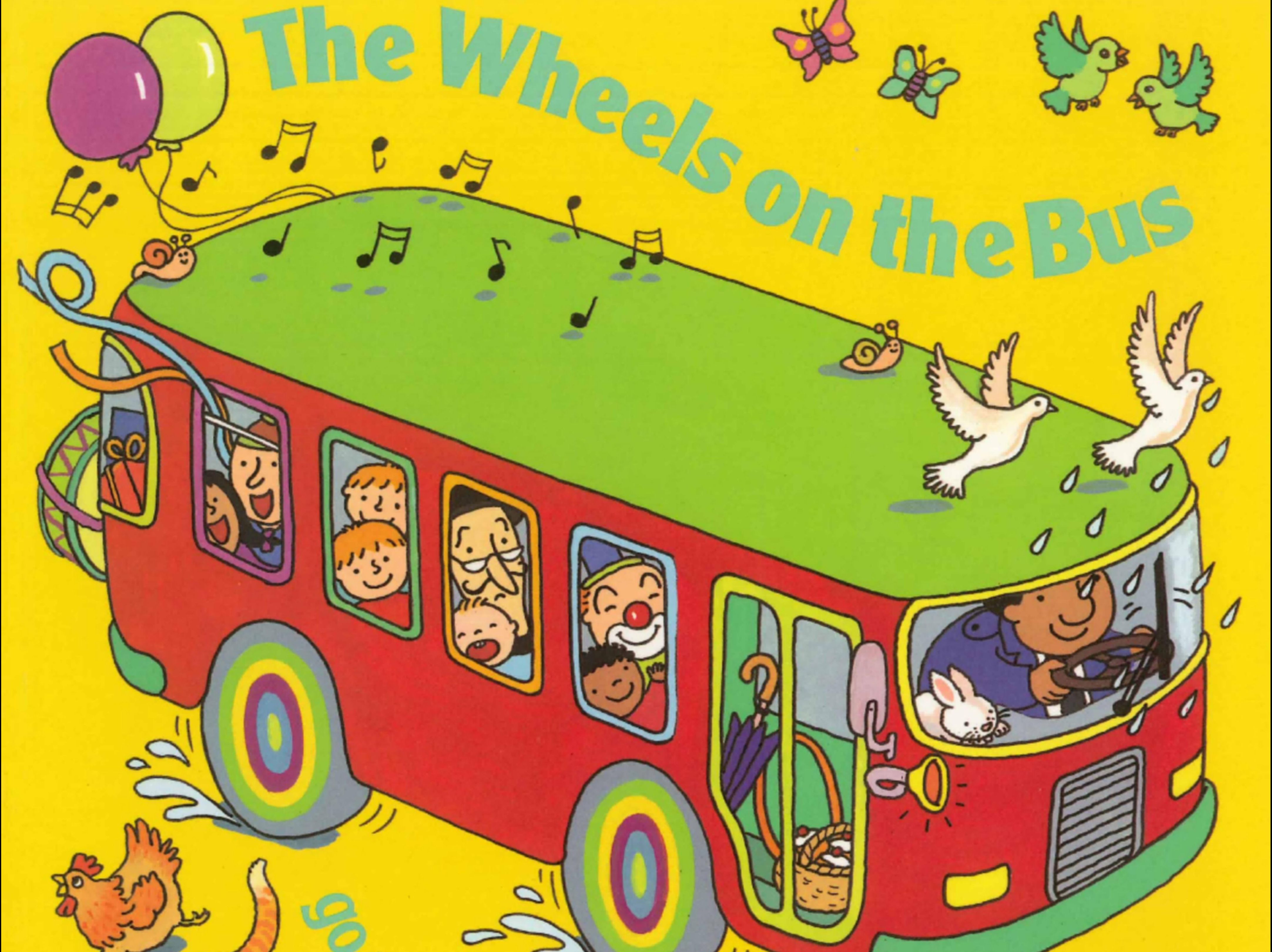 [图]🌟英文绘本带读🌟The Wheels On The Bus | 公交车的轮子转啊转🚌