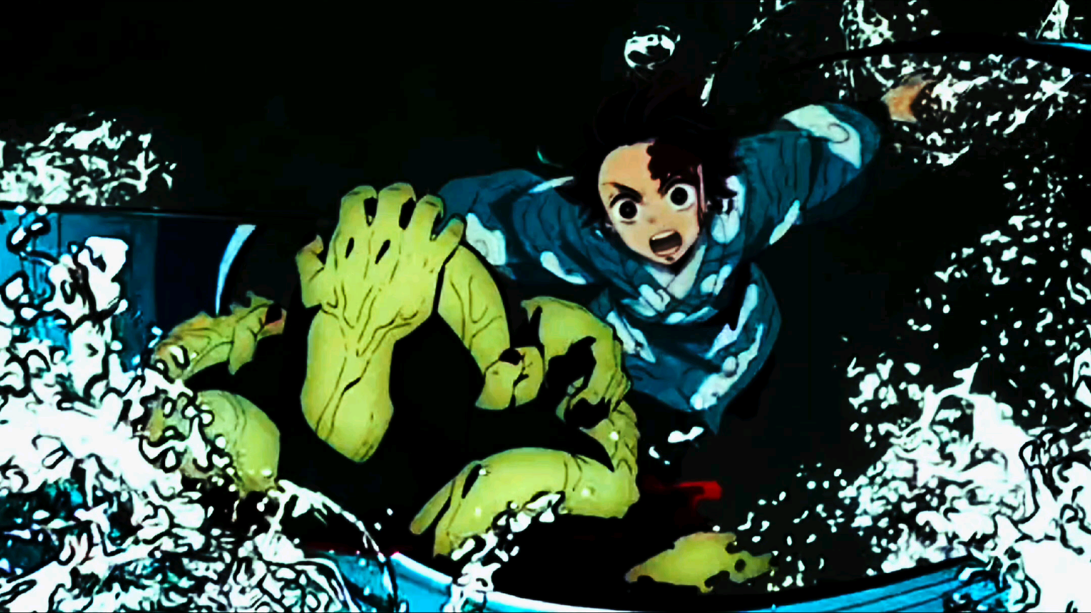 鬼灭之刃水火双呼吸合集4k