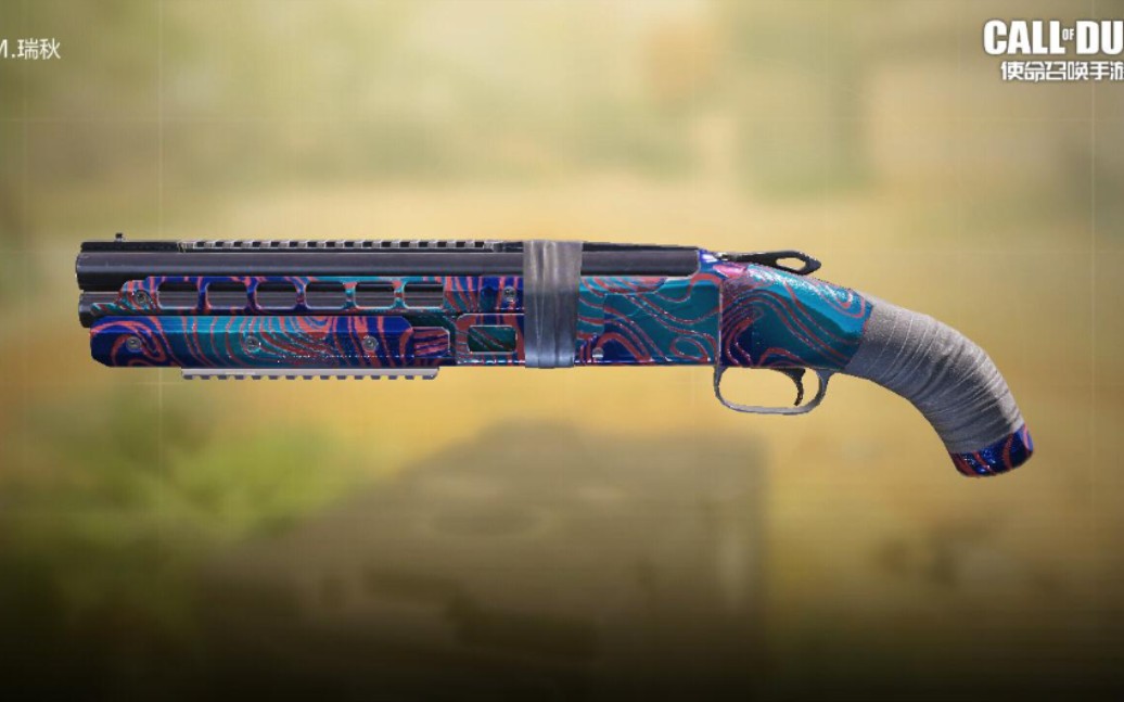 codm国服725(shorty)短喷黄金白金大马士革涂装欣赏