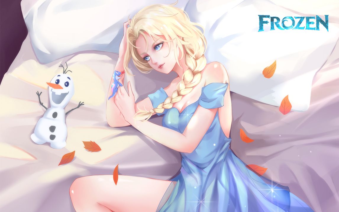 冰雪女王艾莎绘制过程