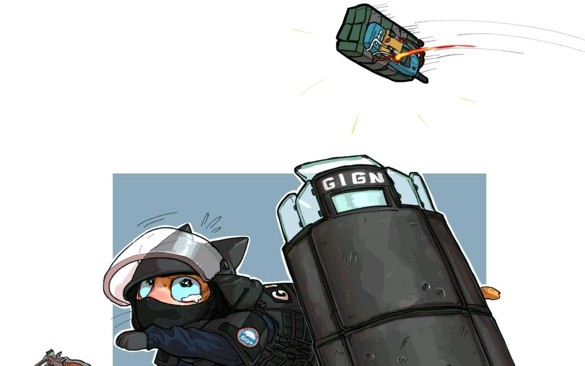 【彩虹六号欢乐秀】大盾教你如何勇敢面对c4_哔哩哔哩 (゜-゜)つロ