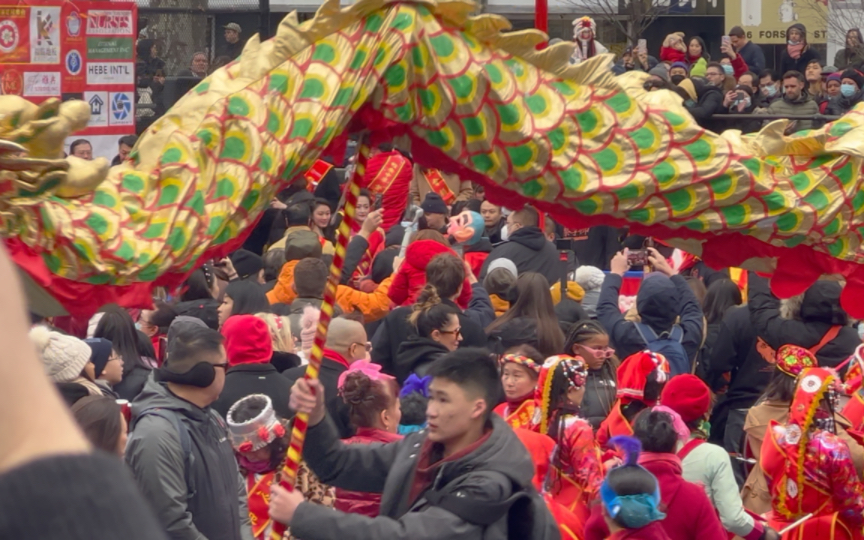 [图]纽约唐人街新春炮竹文艺大汇演2023 Chinese New Year Firecrackers Art Show in New York Chinatown