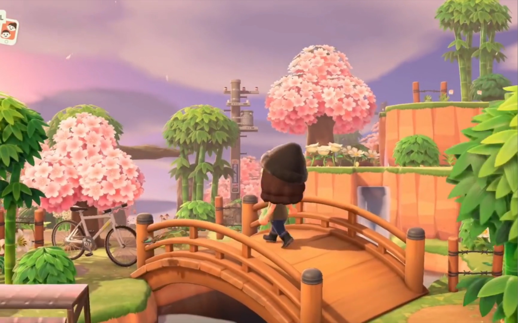 动森超美腻日式樱花岛屿游览