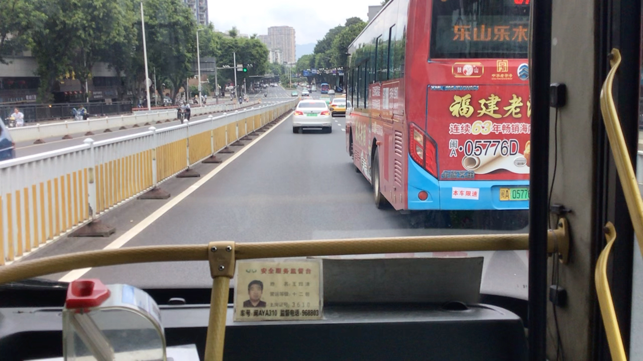 福州公交113路过三县洲大桥