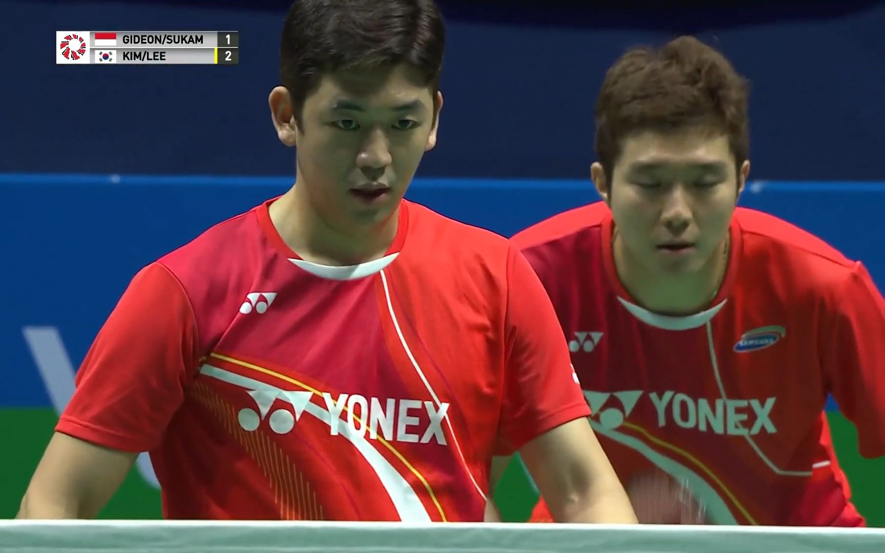 2019 法国羽毛球公开赛 16强赛 男双 李龙大/金基正 vs 吉德翁/苏卡穆