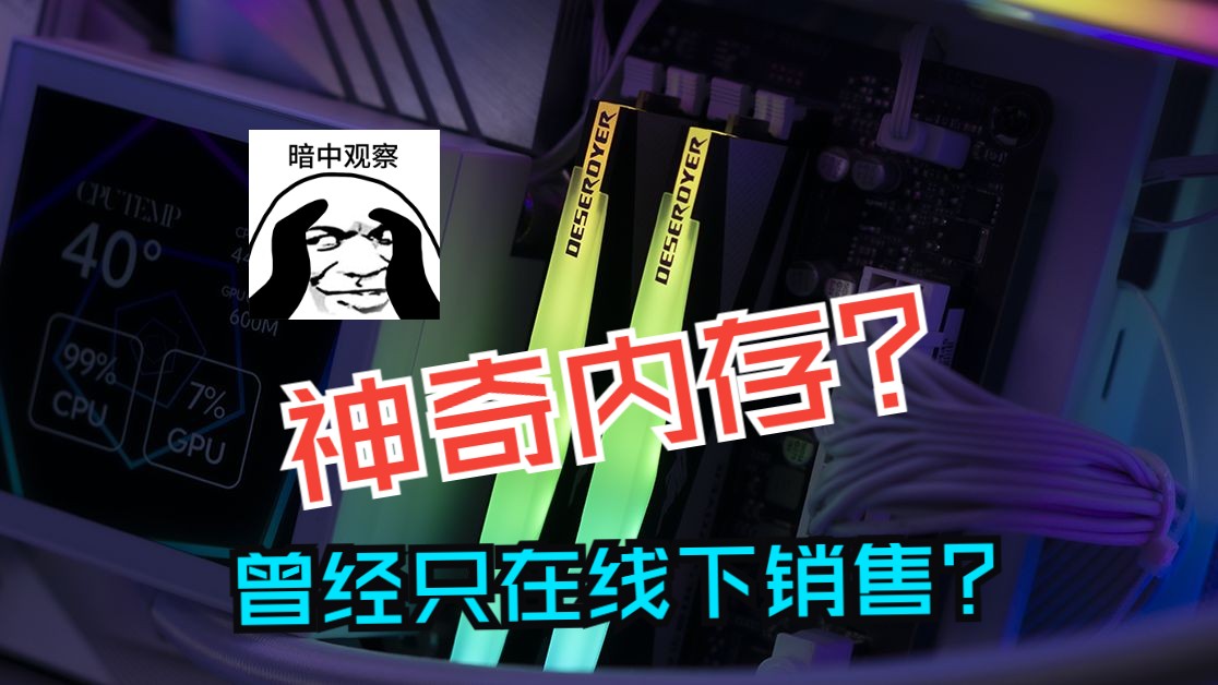 曾经只在线下销售的毁灭者星际战舰内存,值不值得买?哔哩哔哩bilibili