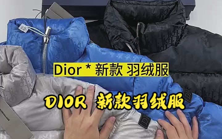 实拍讲解——DIOR 新款羽绒服哔哩哔哩bilibili