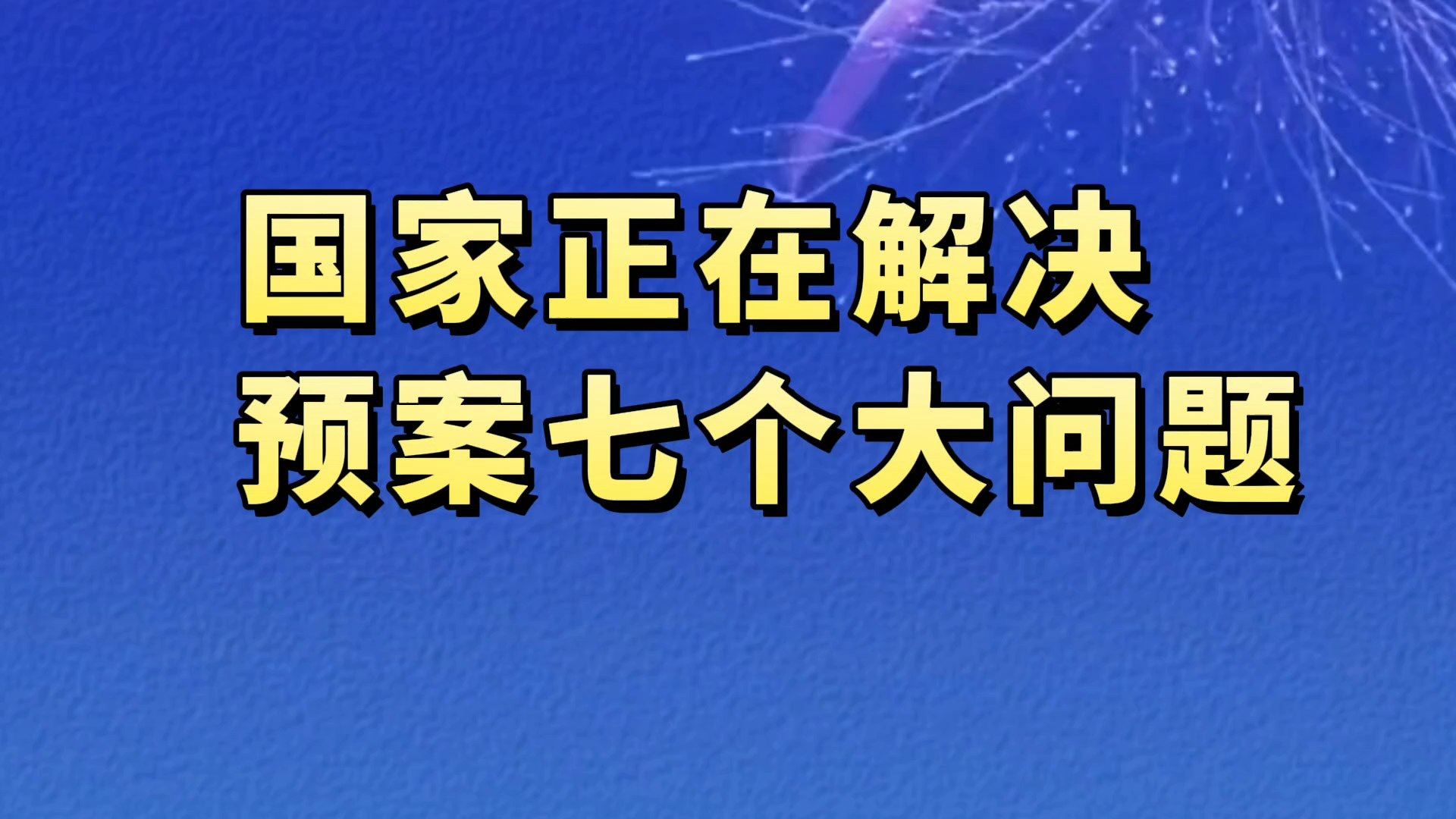 国家正在解决七大问题哔哩哔哩bilibili