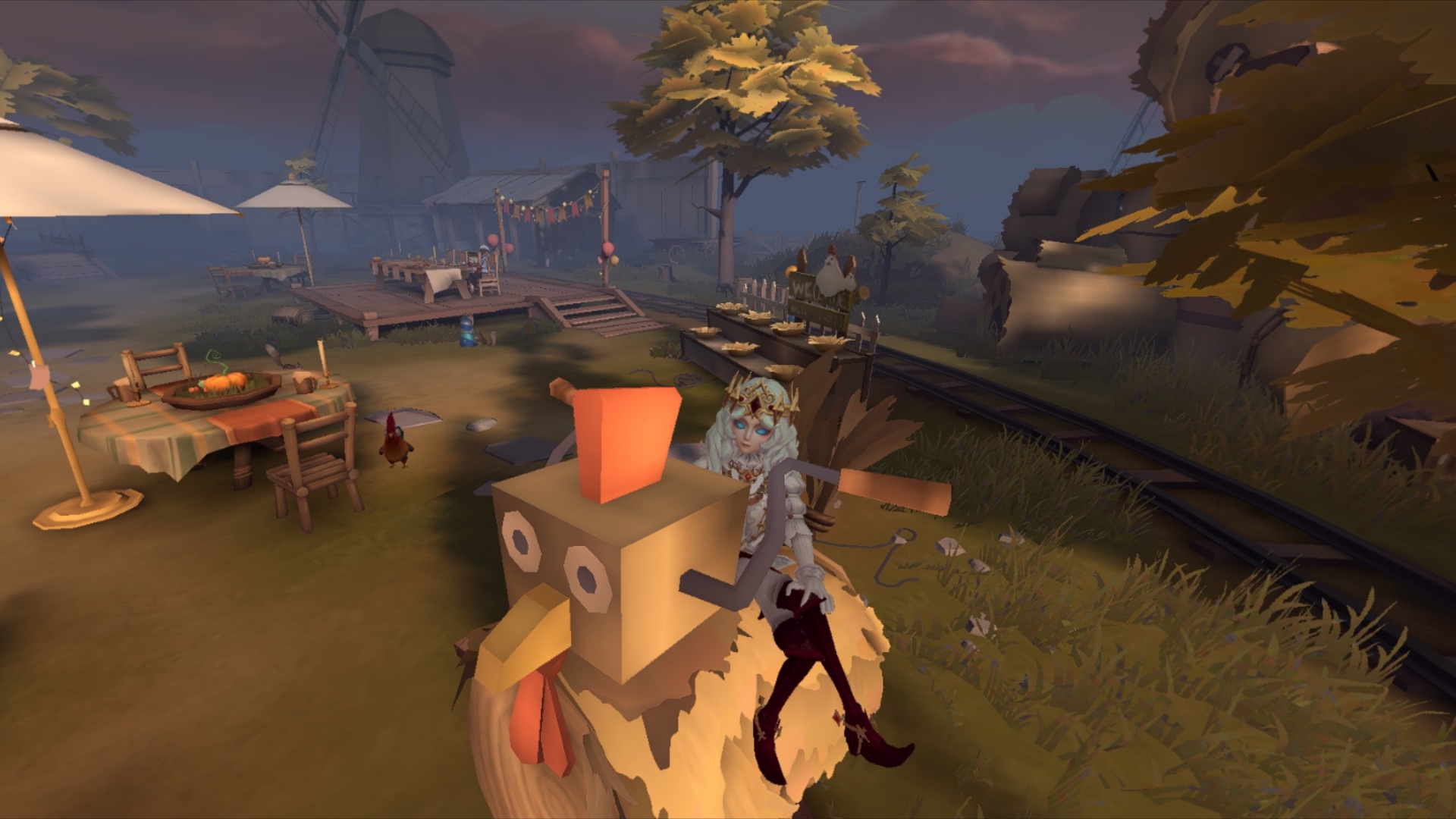 第五人格:新地图部分监管小鸡座椅坐姿合集