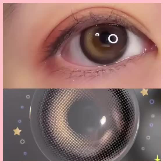 镜面水光神仙水光特效眼33383333"黑皮蛋色"王炸新款#美瞳